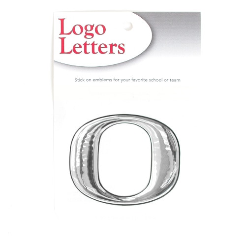Classic Oregon O, Grey, Decal/Sticker, Home & Auto, 3", Logo Letter, 137134